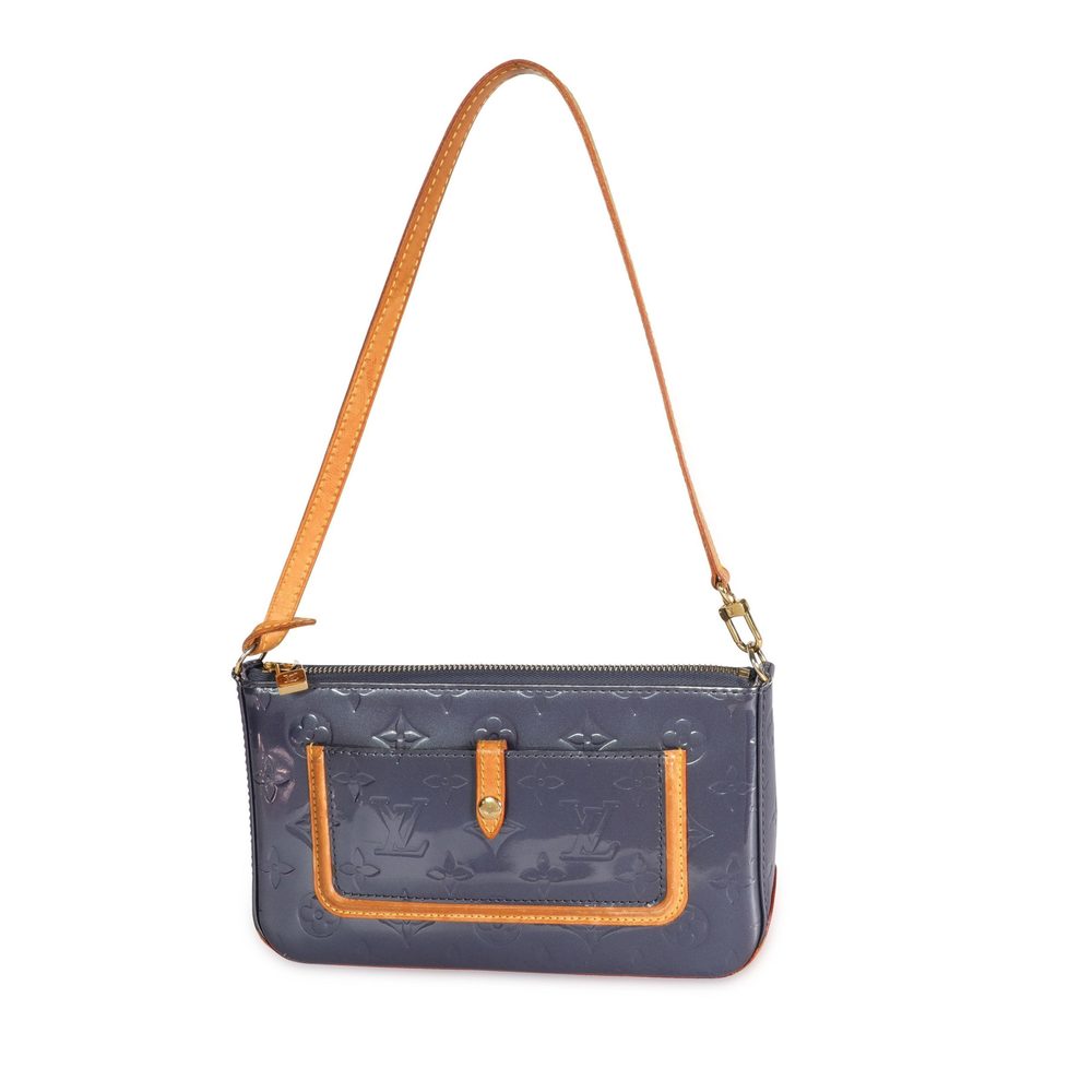 Louis Vuitton Indigo Monogram Vernis Mallory Square Bag